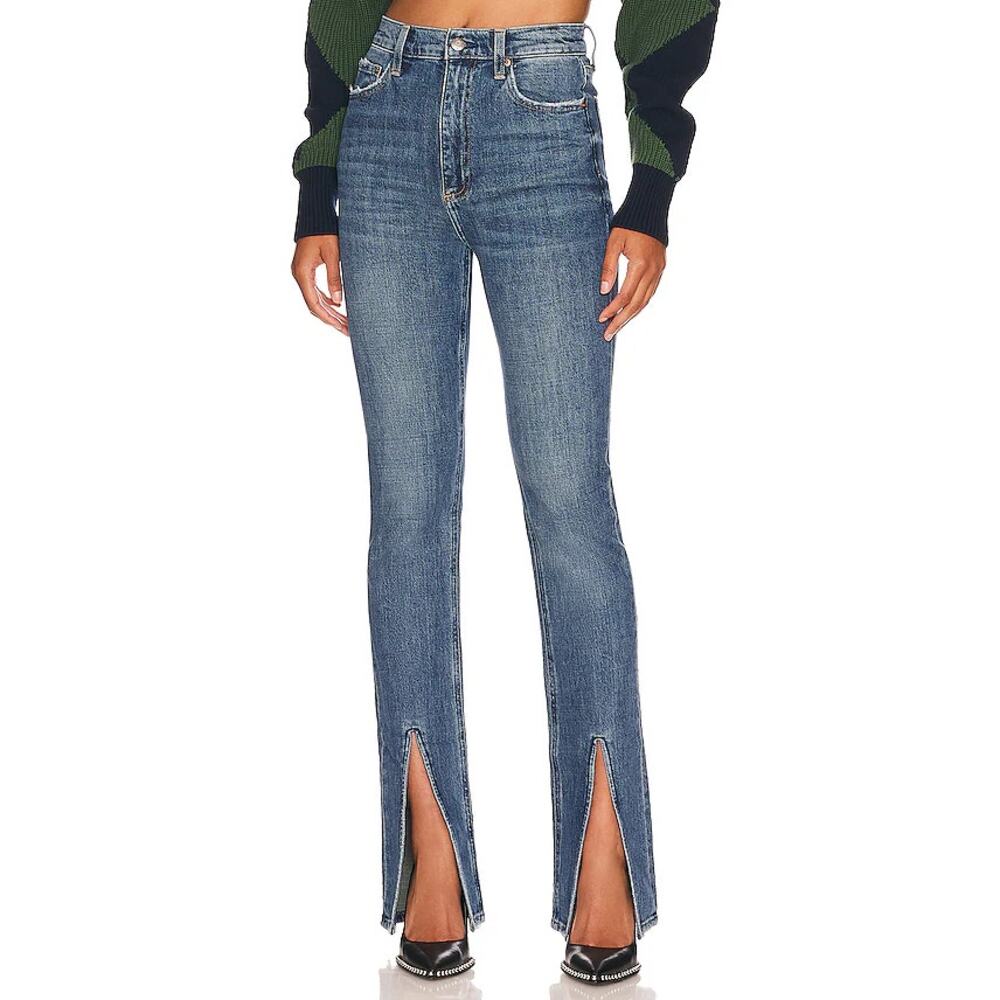Pistola Colleen High Rise Slim Boot Split Hem Jeans Willow Blue 30 $168 SOLD OUT